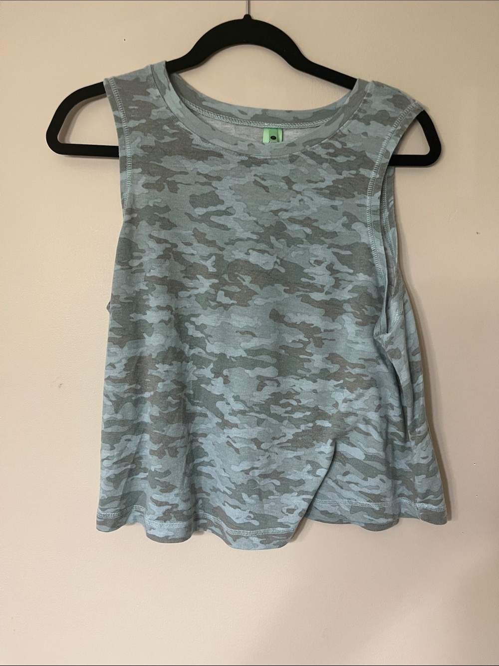 Honeydew USA Light Blue and Gray Camo Tank Top